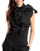 Gracia Ruffle Front Bow Blouse (51% Off) - Comparable Value $82