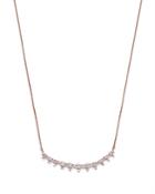 Bloomingdale's Diamond Curved Bar Necklace In 14k Rose Gold, 0.50 Ct. T.w. - 100% Exclusive