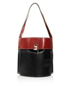 Chloe Aby Color-block Leather Bucket Bag