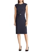 Lauren Ralph Lauren Belted Sheath Dress