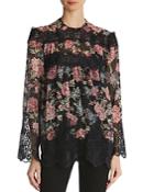 The Kooples Lily Rose Lace-inset Top