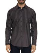 Robert Graham Gordon Gradient-pattern Jacquard Classic Fit Shirt