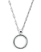 Aqua Open Circle Charm-holder Pendant Necklace In 18k Gold-plated Sterling Silver Or Sterling Silver, 16 - 100% Exclusive