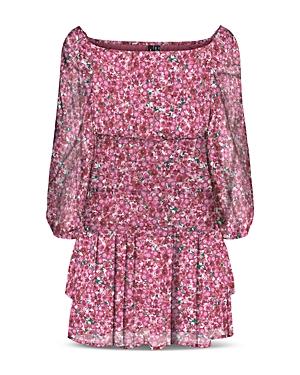 Vero Moda Floral Print Smocked Dress