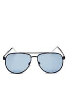 Le Specs Brow Bar Aviator Sunglasses, 60mm