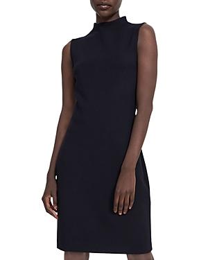 Theory High Neck Double Knit Jersey Dress