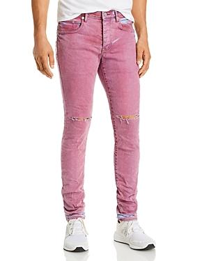Purple Brand Coral Light Spray Skinny Jeans