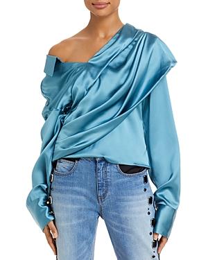 Hellessy Halsey Asymmetric Silk Top