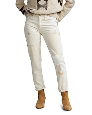 Polo Ralph Lauren Avery Straight Patched Boyfriend Jeans In Yanda