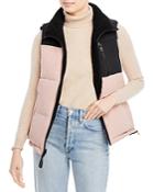 Sanctuary Reversible Faux Sherpa Puffer Vest