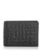 Boss Hugo Boss Crosstown Embossed Leather Bi Fold Wallet