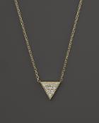 Kc Designs Diamond Triangle Pendant Necklace In 14k Yellow Gold, 16