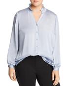 Vince Camuto Plus Ruffled-collar Blouse
