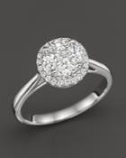 Diamond Cluster Halo Ring In 14k White Gold, .45 Ct. T.w. - 100% Exclusive