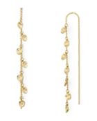 Nadri Sirena Linear Threader Earrings In 18k Gold-plated Sterling Silver