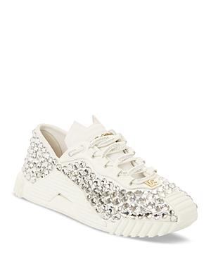 Dolce & Gabbana Women's Low Top Rhinestone Sneakers