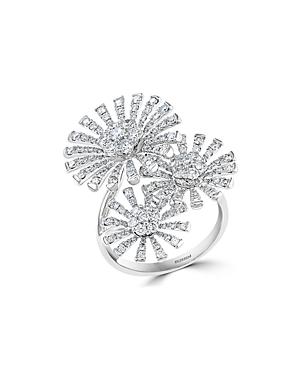Bloomingdale's Triple Starburst Statement Ring In 14k White Gold, 1.55 Ct. T.w. - 100% Exclusive