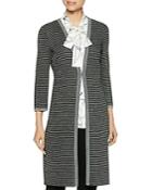 Misook Striped Duster Cardigan