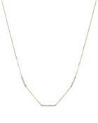 Adina Reyter 14k Yellow Gold Triple Pave Diamond Bar Choker Necklace, 13.5