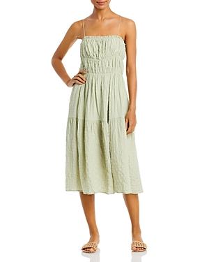 Line & Dot Claire Crinkle Midi Dress