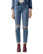 Agolde Jamie High-rise Distressed Skinny Jeans In Arrival