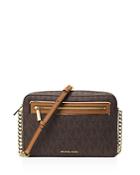 Michael Michael Kors Frame Out Signature Large East/west Crossbody