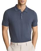 Reiss Blair Merino Wool Solid Regular Fit Polo Shirt