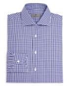 Canali Gingham Check With Dobby Regular Fit Dress Shirt