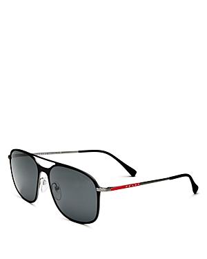 Prada Men's Linea Rossa Evolution Brow Bar Square Sunglasses, 59mm