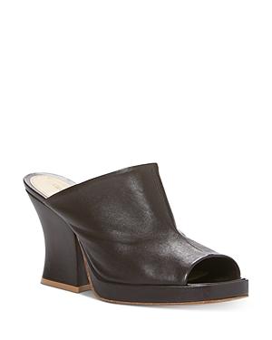 Bottega Veneta Women's Platform Leather Block Heel Sandals