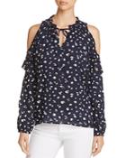 Beachlunchlounge Floral Print Cold-shoulder Top - 100% Exclusive