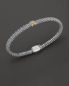 Lagos 18k Gold And Sterling Silver X Collection Diamond Rope Bracelet, 6mm