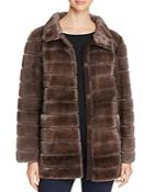 Maximilian Furs Suede Trim Mink Fur Coat - Bloomingdale's Exclusive