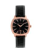 Ted Baker Square Case Leather Strap Sport Watch, 40mm