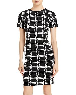 Karl Lagerfeld Paris Plaid Sheath Dress