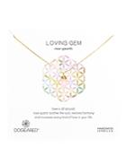 Dogeared Loving Spear Rose Quartz Necklace, 18