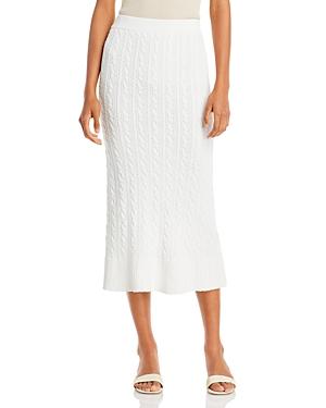 Rebecca Taylor Cable Knit Flare Skirt