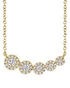 Moon & Meadow 14k Yellow Gold Diamond Disc Bar Pendant Necklace, 18 - 100% Exclusive