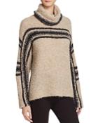 360 Sweater Placed Stripe Intarsia Sweater