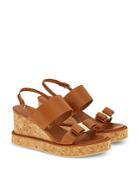 Salvatore Ferragamo Women's Slip On Slingback Wedge Sandals