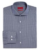 Hugo Meli Shadow Gingham Check Sharp Fit - Regular Fit Dress Shirt