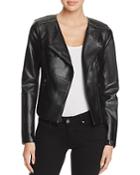 Guess Shaun Faux Leather Cropped Jacket