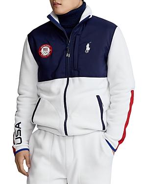 Polo Ralph Lauren Team Usa Fleece Color Blocked Full Zip Jacket