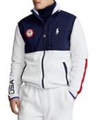 Polo Ralph Lauren Team Usa Fleece Color Blocked Full Zip Jacket