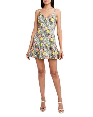 Bcbgmaxazria Floral Flare Mini Dress