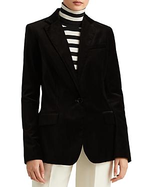 Lauren Ralph Lauren Velvet One Button Blazer