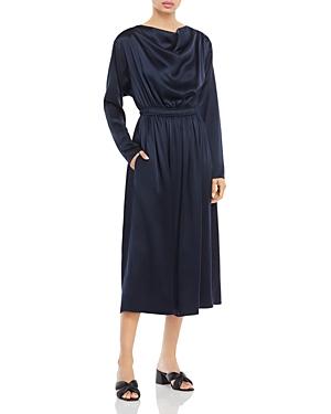 Adam Lippes Silk Cowl Neck Midi Dress