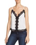 Cami Nyc Knox Lace-trimmed Silk Camisole Top