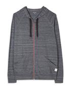 Paul Smith Cotton Space Dyed Full Zip Hoodie