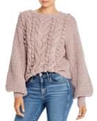 Eleven Six Charlotte Alpaca-blend Mixed-knit Sweater